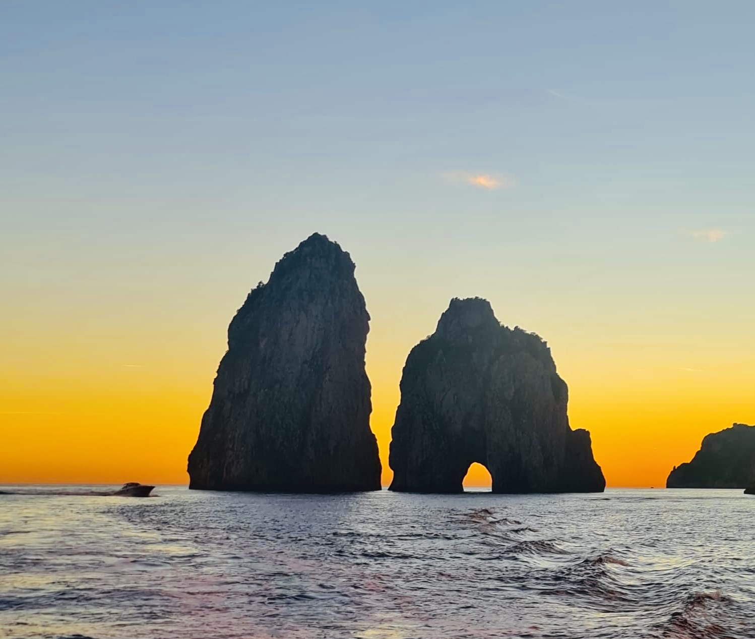 Esperienza al tramonto all'isola di Capri